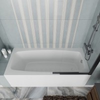 Ванна акриловая Vincea VBT-2S170, 170 x 75 см, без опоры, белый