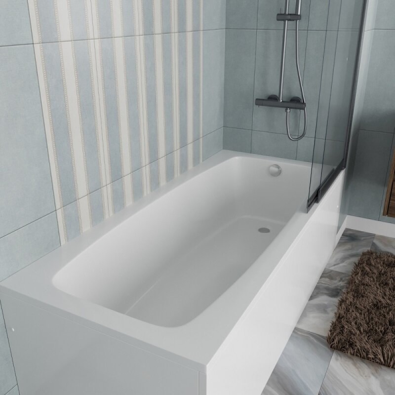 Ванна акриловая Vincea VBT-2S180, 180 x 80 см, без опоры, белый
