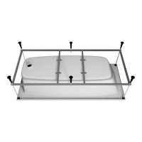 Ванна акриловая Vincea VBT-2S180-FR, 180 x 80 см, белая