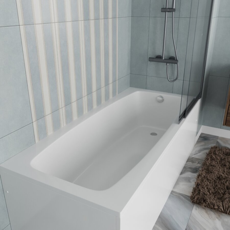 Ванна акриловая Vincea VBT-2S180-FR, 180 x 80 см, белая
