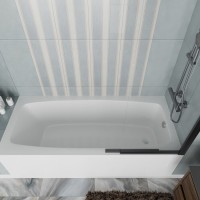 Ванна акриловая Vincea VBT-2S180-LG, 180 x 80 см, белая