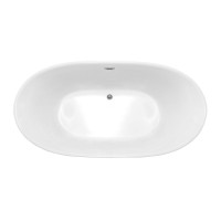 Ванна акриловая Vincea 170 x 80 см, слив-перелив в комплекте, белый матовый, VBT-405-1700MW