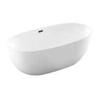 Ванна акриловая Vincea 170 x 80 см, слив-перелив в комплекте, белый матовый, VBT-405-1700MW