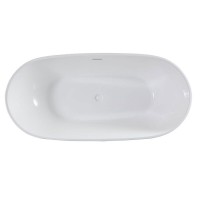 Ванна акриловая Vincea VBT-408-1500, 150 x 80 см, щелевой перелив, цвет белый