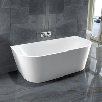 Ванна акриловая Vincea VBT-421-1500, 150 x 75 см, щелевой перелив, цвет белый