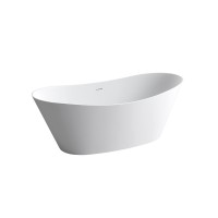 Ванна из искусственного камня Vincea VBT-4S08MW, 1700*780*620, белый мат., слив-перелив в комплекте