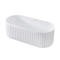 Ванна из искусственного камня Vincea VBT-4S09MW, 1700*750*550, белый мат., слив-перелив в комплекте