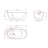 Акриловая ванна Vincea VBT-601-1600, 160 x 85 см, цвет белый