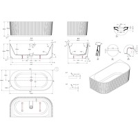 Ванна акриловая Vincea VBT-706-1700, 170 x 80 см, белая