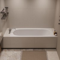 Ванна акриловая Vincea VBT-710-1700, 170 x 75 см, белая