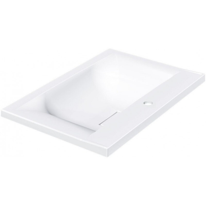 Раковина Vincea VCB-3M600W, 60 см, искусственный камень, цвет белый