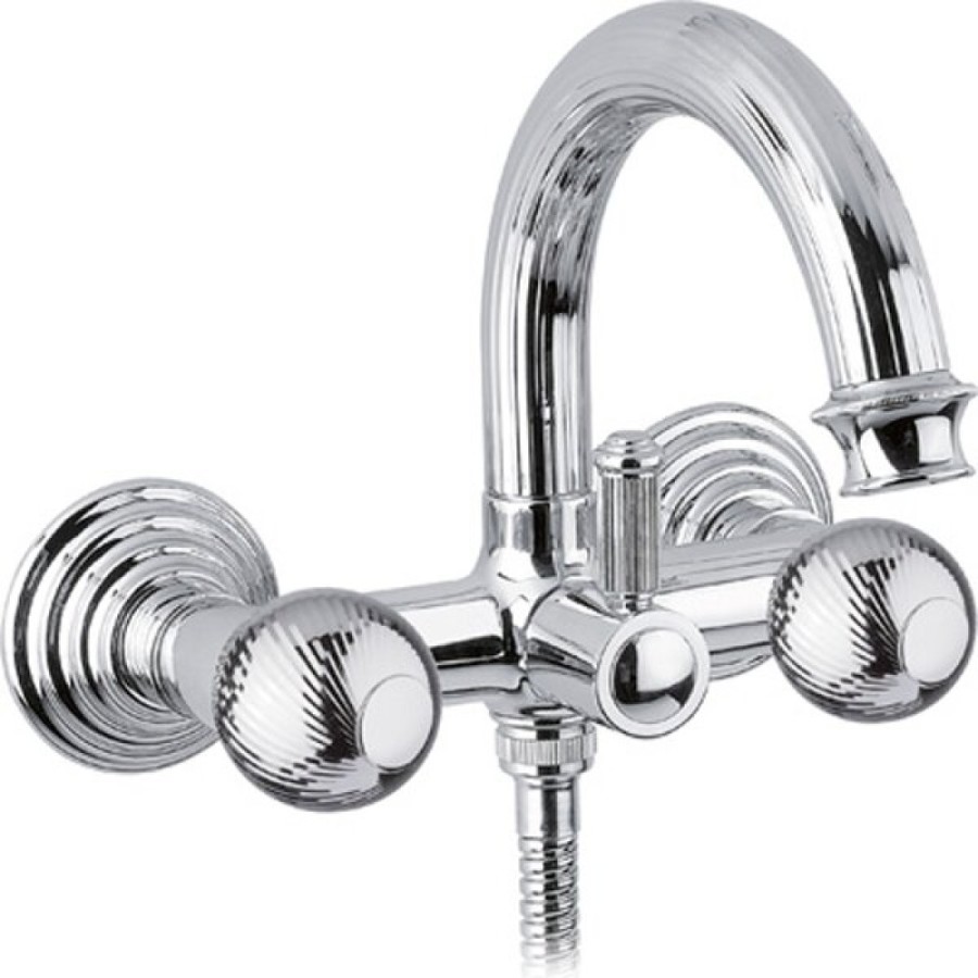 Смеситель Cezares Olimp VD-01-M цвет хром, ручки круглые металл