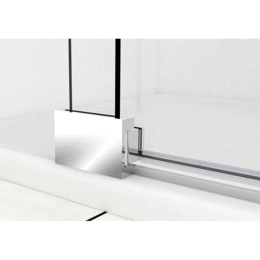 Душевая дверь Vincea Extra VDP-1E, 100/110 см, распашная, стекло тонированное, профиль черный, VDP-1E1011CGB