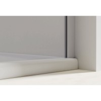 Душевая дверь Vincea Extra VDP-1E, 100/110 см, распашная, стекло тонированное, профиль черный, VDP-1E1011CGB