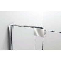 Душевая дверь Vincea Extra VDP-1E, 100/110 см, распашная, стекло прозрачное, профиль хром, VDP-1E1011CL
