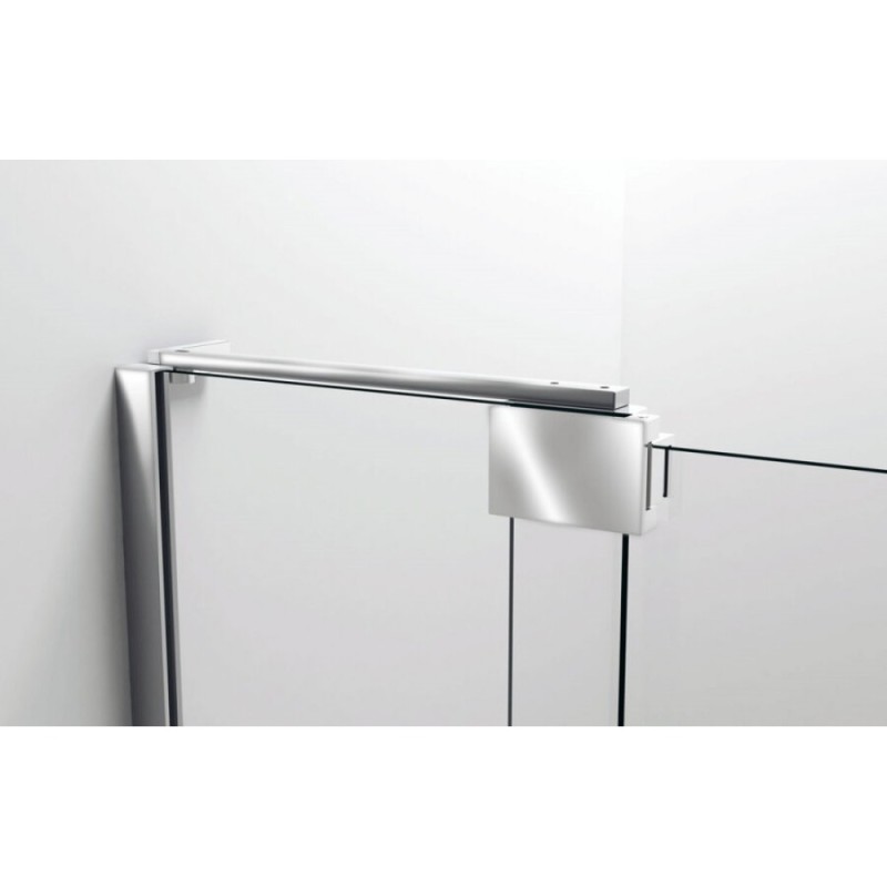 Душевая дверь Vincea Extra VDP-1E 110/120 см распашная, стекло прозрачное, профиль черный, VDP-1E1112CLB
