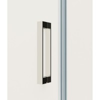 Душевая дверь Vincea Extra 110/120 см, стекло прозрачное, профиль воронёная сталь, gunmetal, VDP-1E1112CLGM