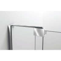 Душевая дверь Vincea Extra VDP-1E 80/90 см распашная, стекло тонированное, черный, VDP-1E8090CGB
