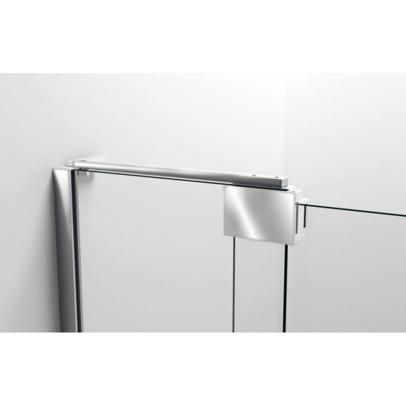 Душевая дверь Vincea Extra VDP-1E 80/90 см распашная, стекло тонированное, черный, VDP-1E8090CGB