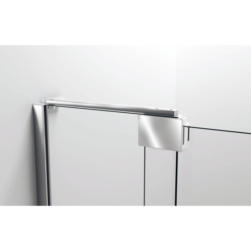 Душевая дверь Vincea Extra VDP-1E, 80/90 см, распашная, стекло прозрачное, профиль хром, VDP-1E8090CL