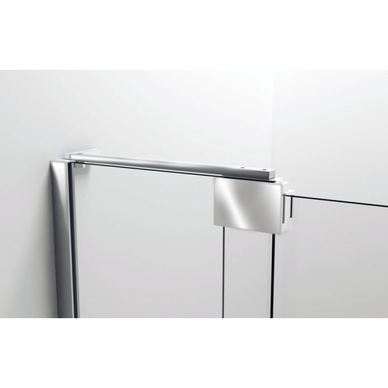 Душевая дверь Vincea Extra VDP-1E 90/100 см распашная, стекло тонированное, профиль черный, VDP-1E9010CGB