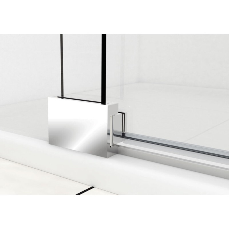 Душевая дверь Vincea Extra VDP-1E, 90/100 см, распашная, стекло прозрачное, профиль хром, VDP-1E9010CL
