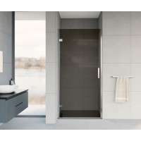 Душевая дверь Vincea Flex VDP-1F 90 см распашная, стекло тонированное, хром, VDP-1F900CG