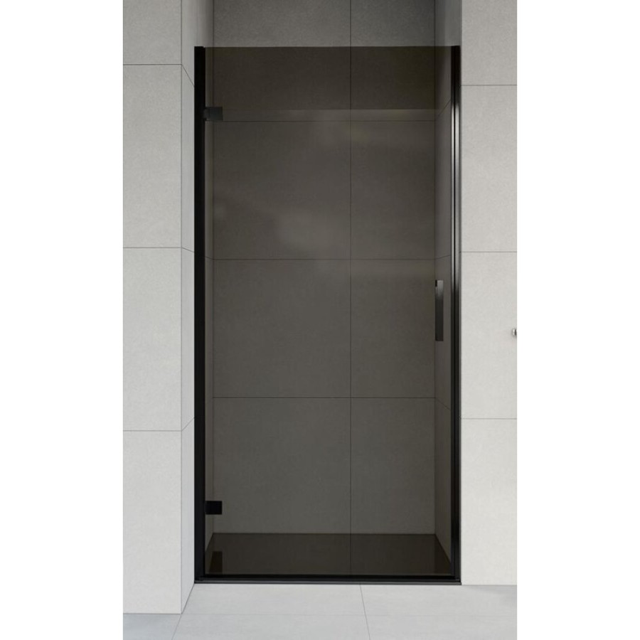 Душевая дверь Vincea Flex VDP-1F 90 см распашная, стекло тонированное, черный, VDP-1F900CGB
