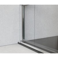 Душевая дверь Vincea Flex VDP-1F 90 см распашная, стекло тонированное, черный, VDP-1F900CGB