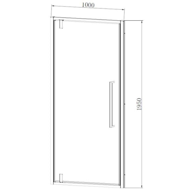 Душевая дверь Vincea Alpha VDP-3AL100MT, 100 см, стекло текстурное, профиль хром
