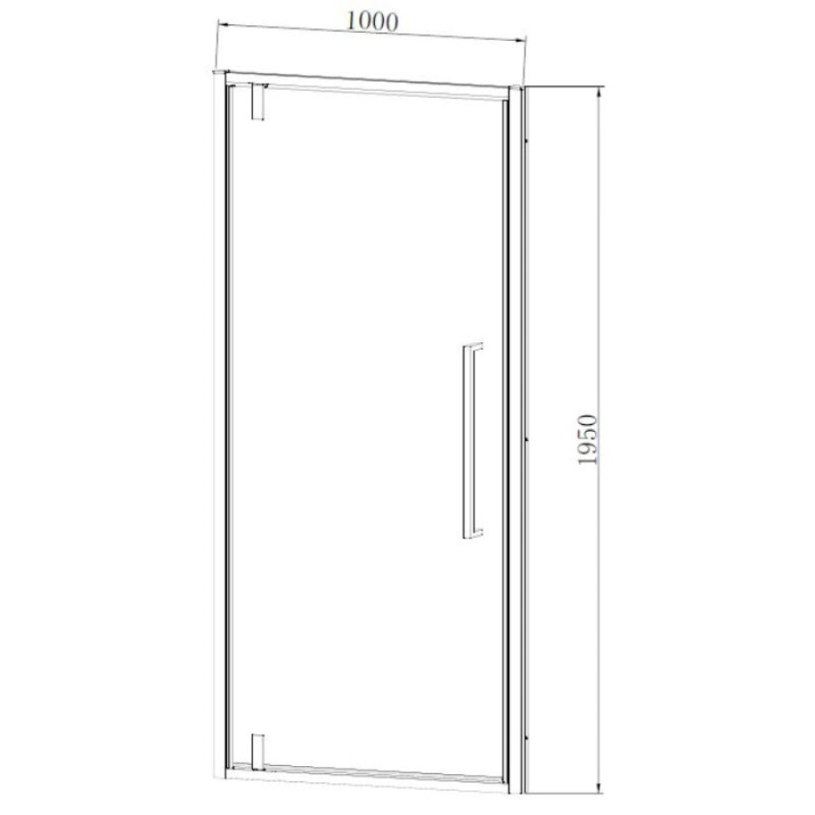 Душевая дверь Vincea Alpha VDP-3AL100MT, 100 см, стекло текстурное, профиль хром