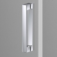 Душевая дверь Vincea Alpha 60 х195 см, распашная, стекло прозрачное, профиль черный, VDP-3AL600CLB