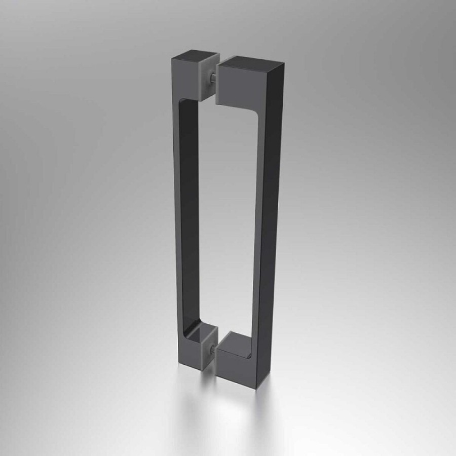 Душевая дверь Vincea Alpha 90 см, стекло прозрачное, профиль воронёная сталь, gunmetal, VDP-3AL900CLGM