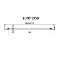 Душевая дверь Vincea Slim VDP-4SL100CL, 100 см, стекло прозрачное, профиль хром