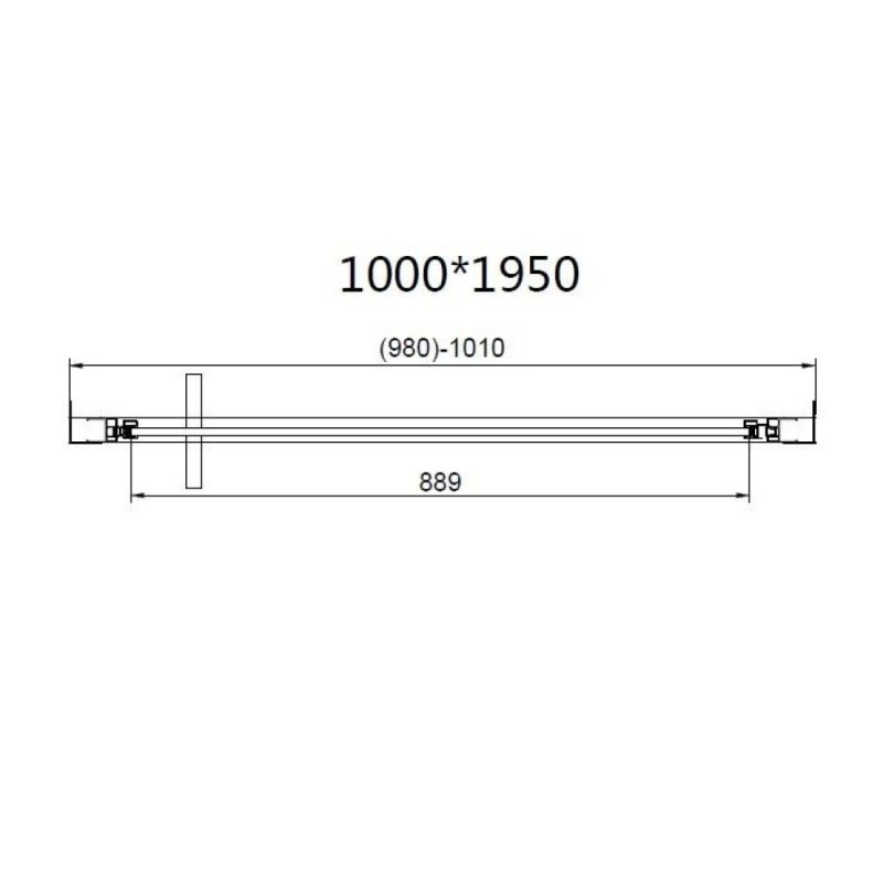 Душевая дверь Vincea Slim VDP-4SL100CL, 100 см, стекло прозрачное, профиль хром