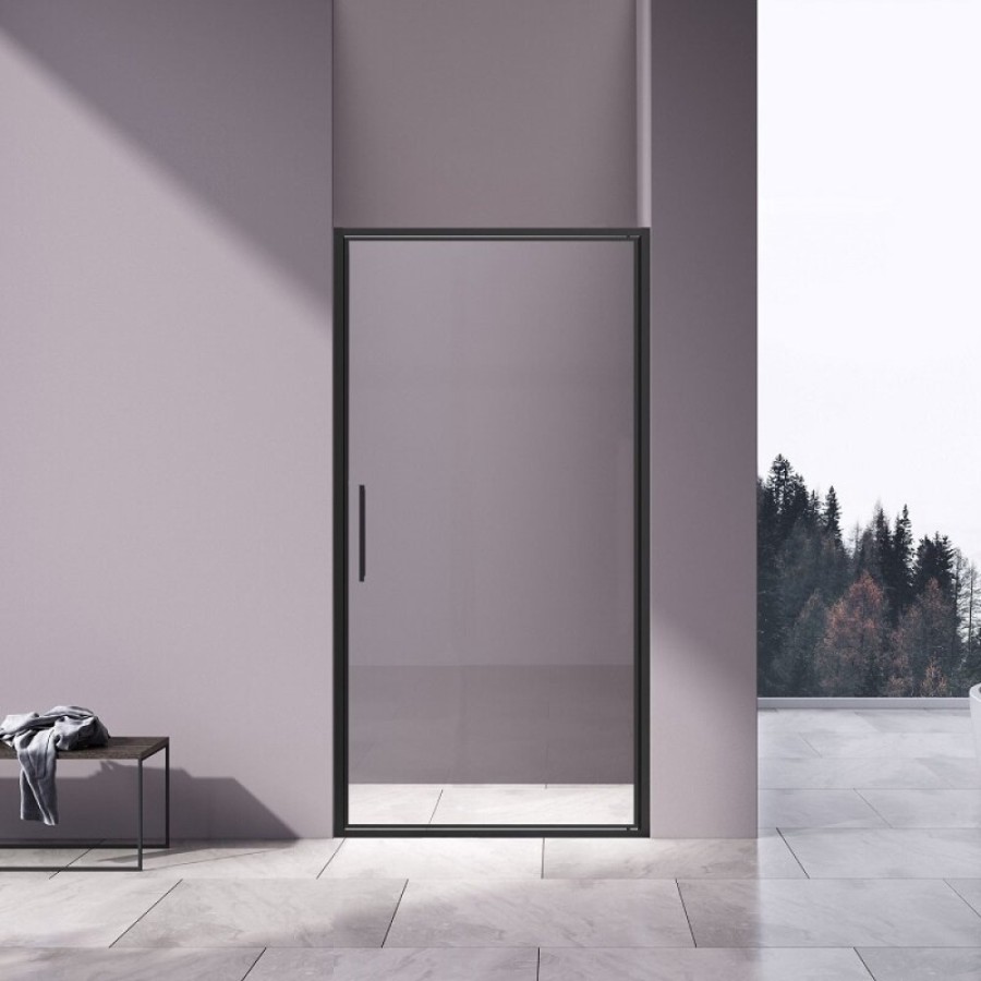 Душевая дверь Vincea Slim VDP-4SL100CLB, 100 см, стекло прозрачное, профиль черный