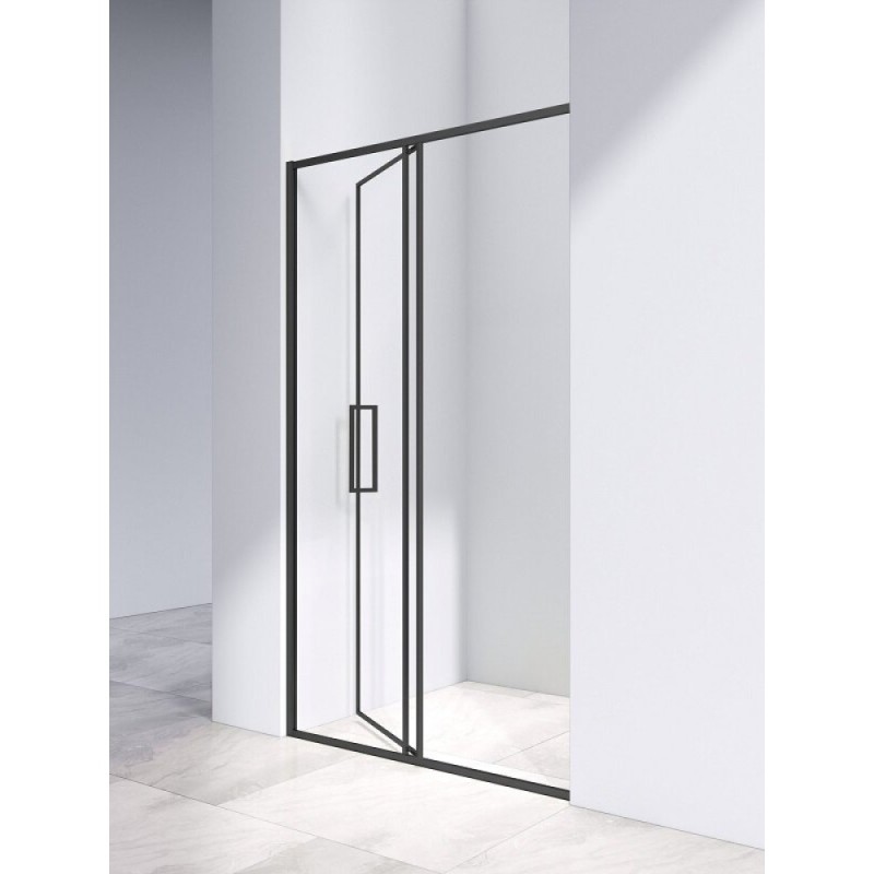 Душевая дверь Vincea Slim VDP-4SL120CLB, 120 см, стекло прозрачное, профиль черный