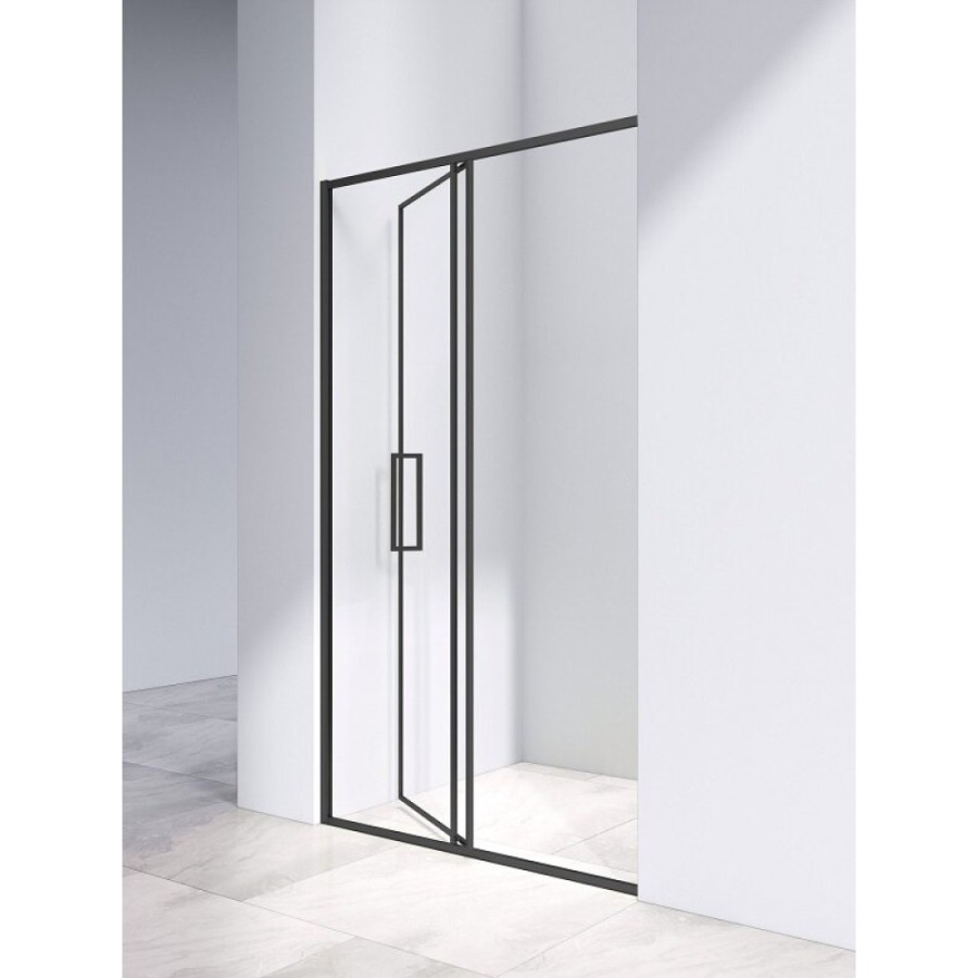 Душевая дверь Vincea Slim VDP-4SL120CLB, 120 см, стекло прозрачное, профиль черный