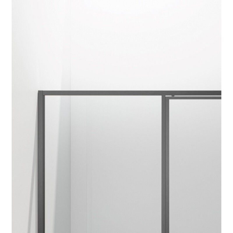 Душевая дверь Vincea Slim VDP-4SL120CLGM, 120 см, стекло прозрачное, профиль вороненая сталь