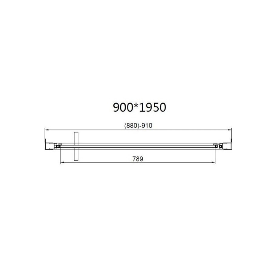 Душевая дверь Vincea Slim VDP-4SL900CL, 90 см, стекло прозрачное, профиль хром