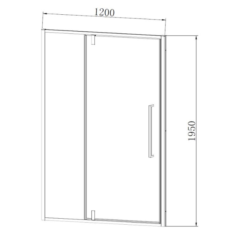 Душевая дверь Vincea Slim-N VDP-4SN120CL, 120 см, распашная, стекло прозрачное, профиль хром