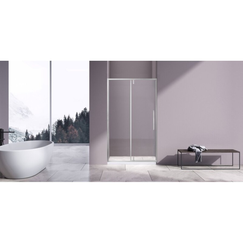 Душевая дверь Vincea Slim-N VDP-4SN120CL, 120 см, распашная, стекло прозрачное, профиль хром