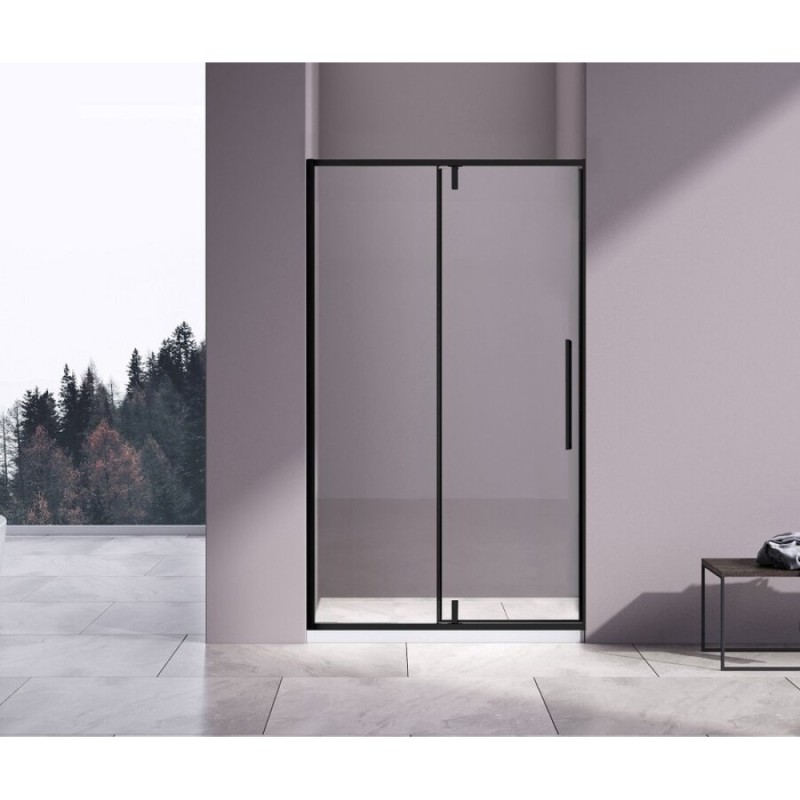 Душевая дверь Vincea Slim-N VDP-4SN120CLB, 120 см, распашная, стекло прозрачное, профиль черный