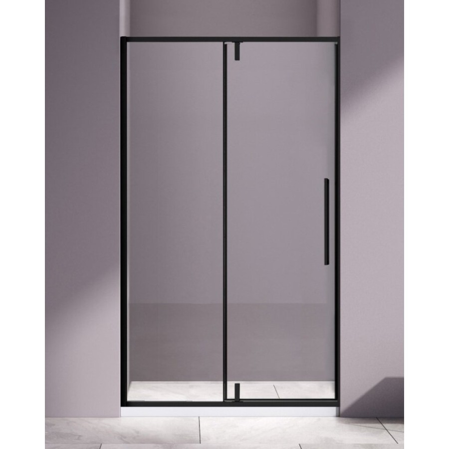 Душевая дверь Vincea Slim-N VDP-4SN120CLB, 120 см, распашная, стекло прозрачное, профиль черный