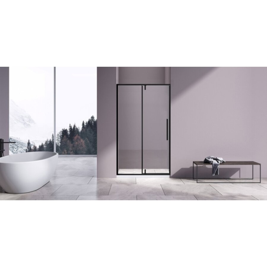 Душевая дверь Vincea Slim-N VDP-4SN120CLB, 120 см, распашная, стекло прозрачное, профиль черный