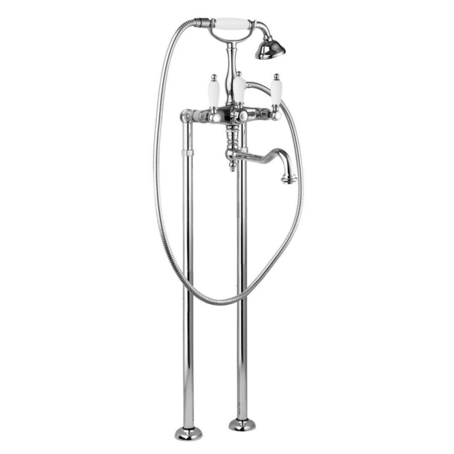 Смеситель Cezares First VDP2-01-Bi цвет хром, ручки белые