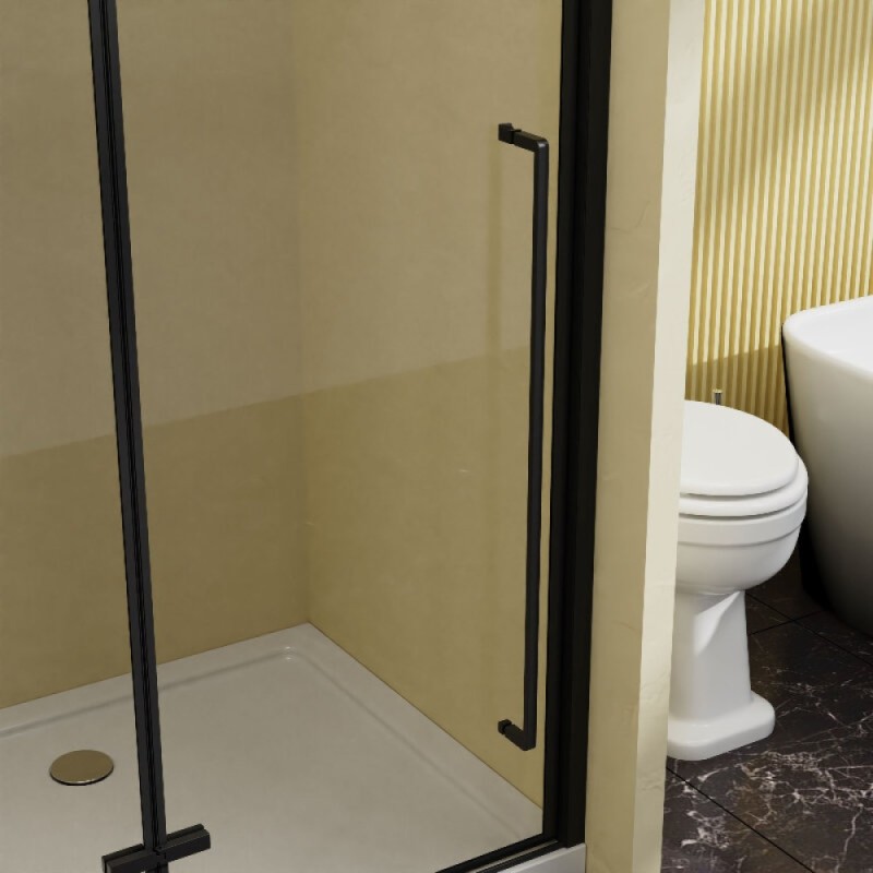 Душевая дверь Vincea Slim-N VDPH-5SN900CLB, 90 см, стекло прозрачное, профиль черный