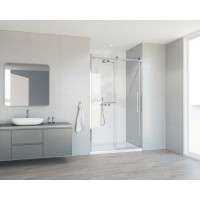 Душевая дверь Vincea Сomo Soft 110 см, стекло прозрачное, профиль хром, VDS-1CS110CL