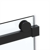 Душевая дверь Vincea Сomo Soft 110 см, стекло прозрачное, профиль черный, VDS-1CS110CLB