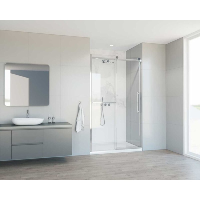 Душевая дверь Vincea Сomo Soft 130 см, стекло прозрачное, профиль хром, VDS-1CS130CL